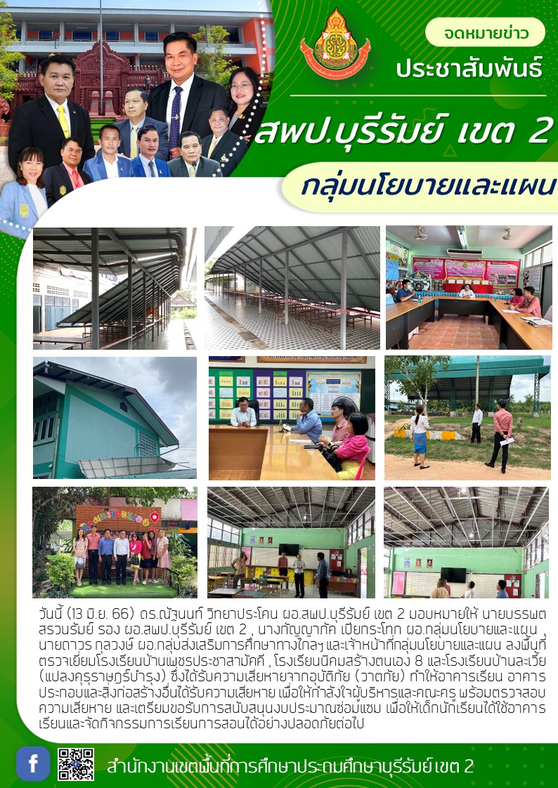 13.6.66 รองบรรพต กลุ่มแผน ออกตรวจวาตภัย 3 โรง