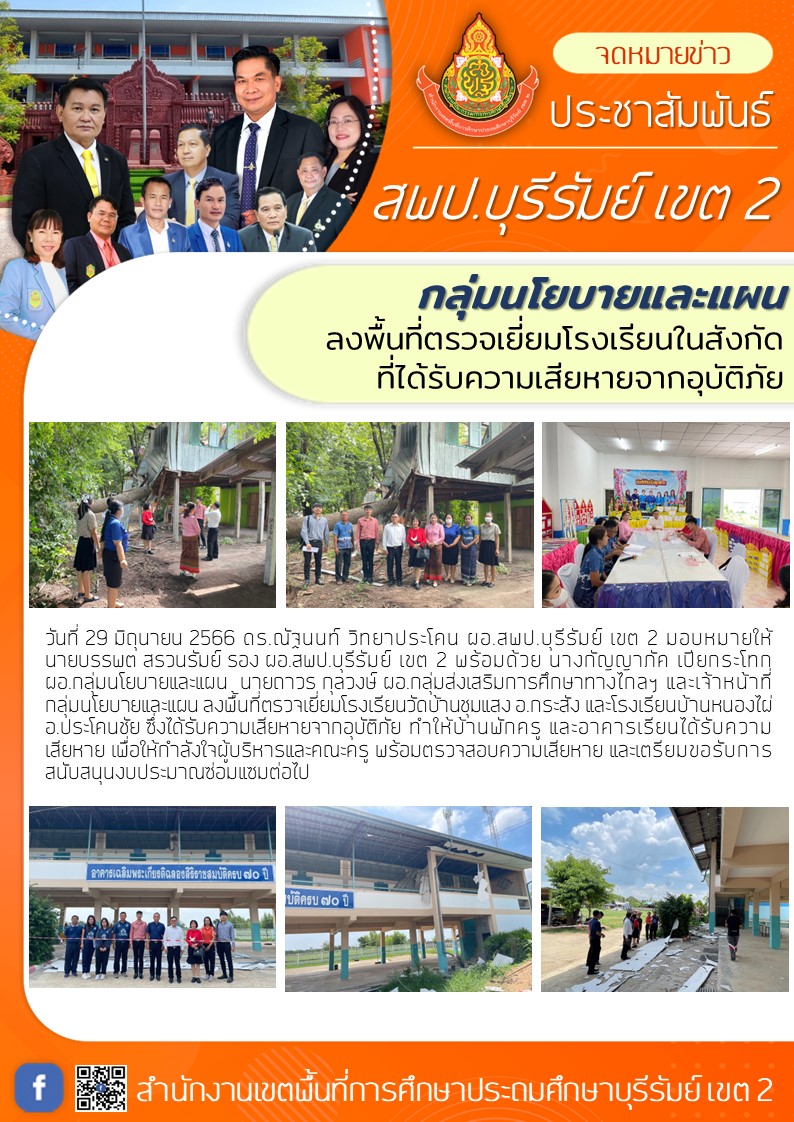 29.6.66 ลงพท.วาตภัย วัดบ้านชุมแสง กับ บ้านหนองไผ่