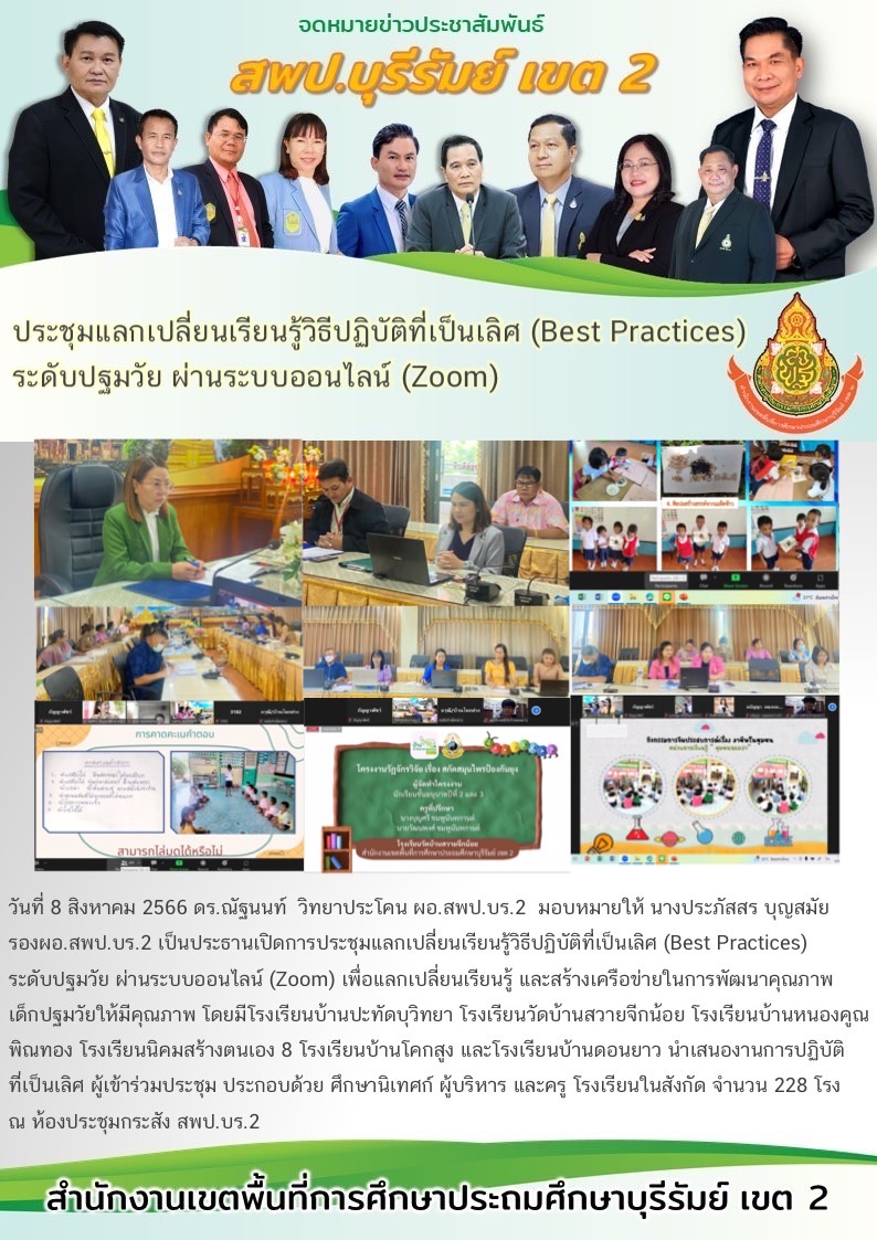 8.8.66 รองประภัสสร เปิดงาน บ้านวิทย์ ปฐมวัย